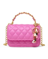Tiny Treats + Zomi Gems Girls Classic Link Chain Top Handle Handbag, Hot Pink