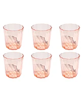 TarHong Simple Scallop Goblet Glasses, Set of 6