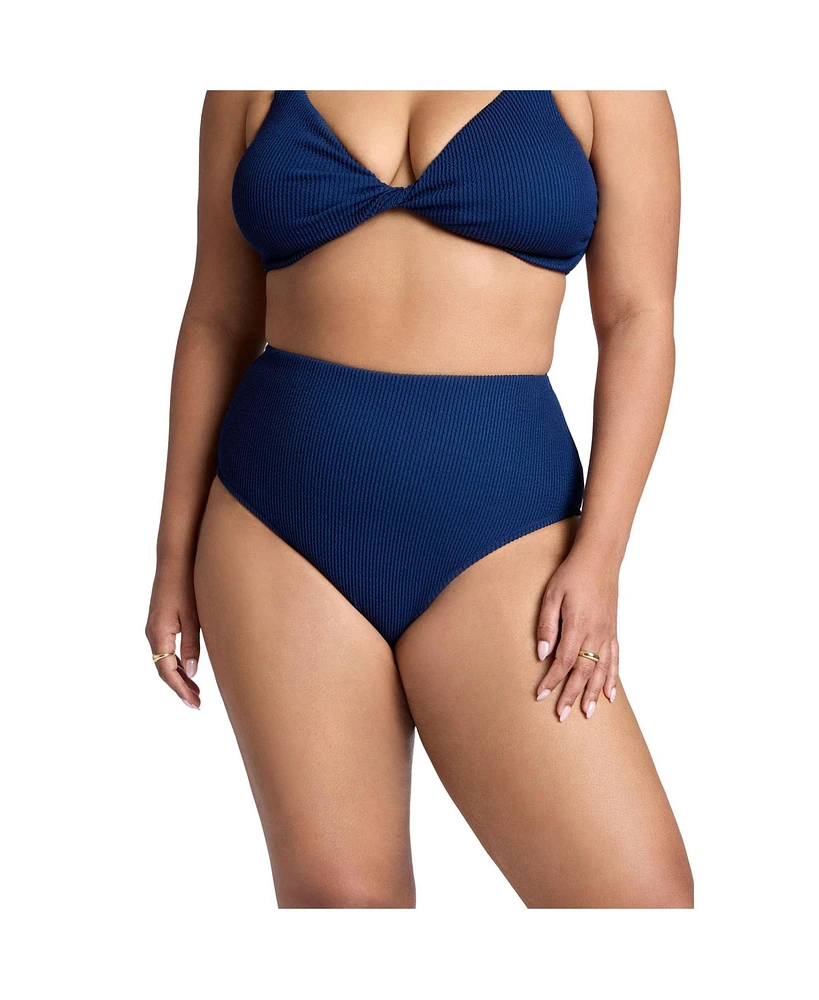 Eloquii Plus Textured Bikini Bottom