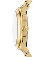 Fossil Men's Everett Chronograph Gold-Tone Stainless Steel Watch, 44mm