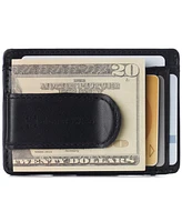Alpine Swiss Mens Rfid Safe Money Clip Minimalist Wallet Id Window Card Holder