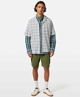Scotch & Soda Men's Checked Short Sleeve Shirt
