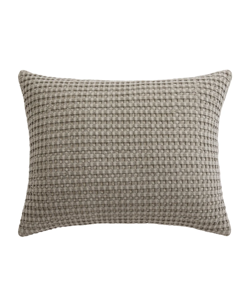 Levtex Mills Waffle Textured Decorative Pillow, 14" x 18"