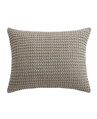 Levtex Mills Waffle Textured Decorative Pillow, 14" x 18"