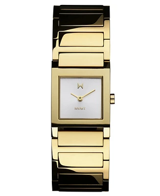 Mvmt Women's Marquee Square Gold Tone Stainless Steel Bracelet Watch, 22mm