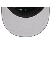 New Era Men's Black Chicago Bears Adventure Canvas Split Panel 9FIFTY Snapback Hat
