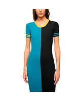 Staud Women's Teal/Black Jacksonville Jaguars Colleen Dress