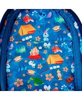 Loungefly Lilo and Stitch Camping Cuties Mini Backpack with Pencil Holder