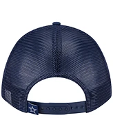 New Era Men's Navy Dallas Cowboys Active Minimalist M-Crown A-Frame 9FORTY Adjustable Hat