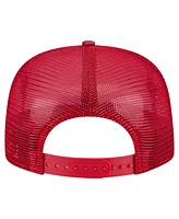 New Era Men's Scarlet San Francisco 49ers Adventure Pattern Golfer Snapback Hat