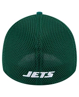 New Era Men's Green York Jets Game Day Linear 39THIRTY Flex Hat