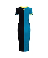 Staud Women's Teal/Black Jacksonville Jaguars Colleen Dress