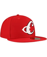 New Era Men's Red Cincinnati Reds Duo Logo 2.0 59FIFTY Hat