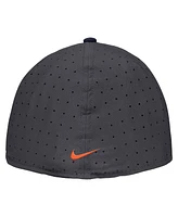 Nike Men's Anthracite Illinois Fighting Illini On-Field True Performance Baseball Fitted Hat