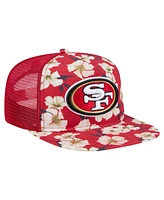 New Era Men's Scarlet San Francisco 49ers Adventure Pattern Golfer Snapback Hat