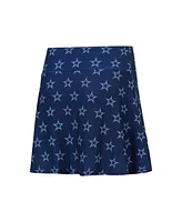 Concepts Sport Women's Navy Dallas Cowboys Record Allover Print Knit Sleep Skort