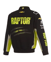 Jh Design Men's Black William Byron Raptor Full-Snap Twill Uniform Jacket