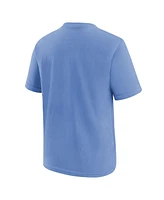 Nike Big Boys and Girls Powder Blue Milwaukee Brewers City Connect Wordmark T-Shirt