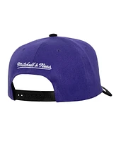 Mitchell & Ness Men's Purple/Black Los Angeles Lakers Under Arch Two-Tone Pro Crown Snapback Hat