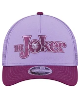 New Era Men's Purple Joker Tonal 9FORTY Adjustable Trucker Hat