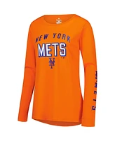 Fanatics Women's Orange New York Mets Team Long Sleeve T-Shirt