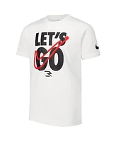 Nike 3BRAND by Russell Wilson Big Boys and Girls White Let's Go T-Shirt