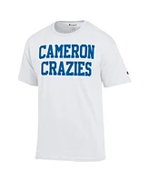 Champion Men's White Duke Blue Devils Cameron Crazies T-Shirt