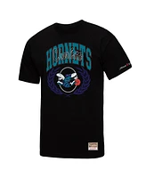 Mitchell & Ness Men's Black Charlotte Hornets Nba x Michelob Ultra Rewind Ii T-Shirt