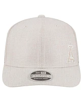 New Era Men's Light Beige Los Angeles Angels Flawless 9SEVENTY Stretch Snap Hat