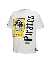 Mitchell & Ness Women's White Pittsburgh Pirates Cooperstown Collection Boyfriend T-Shirt
