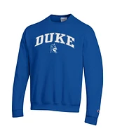 Champion Men's Royal Duke Blue Devils Arch Over Logo Pullover Sweatshirt
