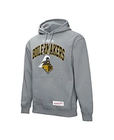 Mitchell & Ness Men's Heather Gray Purdue Boilermakers Classic Arch Pullover Hoodie