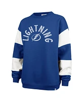 '47 Brand Women's Blue Tampa Bay Lightning Eephus Barred Pullover Sweatshirt