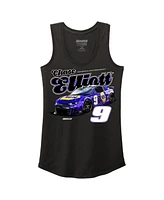 Hendrick Motorsports Team Collection Women's Black Chase Elliott Name Number Racer Back Tri-Blend Tank Top