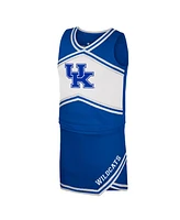 Colosseum Big Girls 2-Piece Royal Kentucky Wildcats Cheerleader Top and Skirt Set