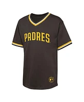 Outerstuff Big Boys and Girls Brown San Diego Padres Relief Pitcher V-Neck T-Shirt