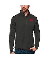 Antigua Men's Charcoal Dayton Flyers Tribute Quarter-Zip Top