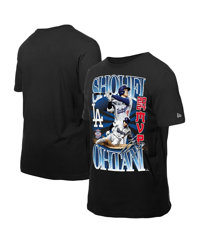 New Era Men's Black Shohei Ohtani Los Angeles Dodgers Mvp T-Shirt