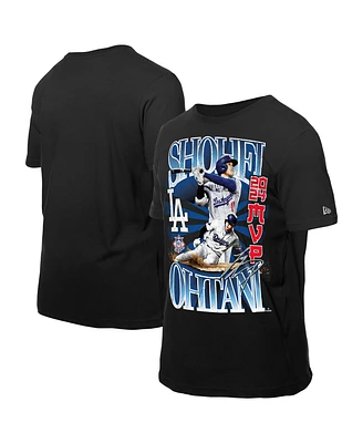 New Era Men's Black Shohei Ohtani Los Angeles Dodgers Mvp T-Shirt