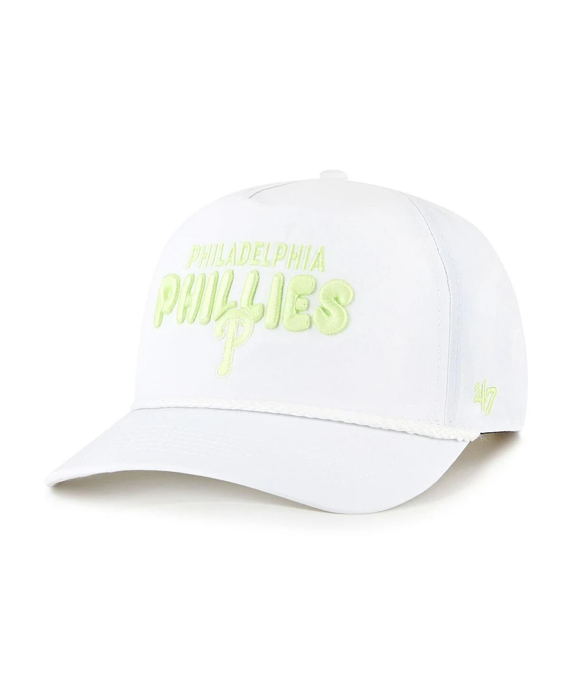 '47 Brand Women's White Philadelphia Phillies Bright Side Adjustable Hitch Hat