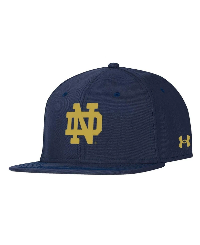 Under Armour Men's Navy Notre Dame Fighting Irish Baseball Fitted Hat
