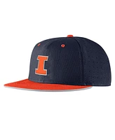 Nike Men's Navy Illinois Fighting Illini On-Field True Performance Baseball Fitted Hat
