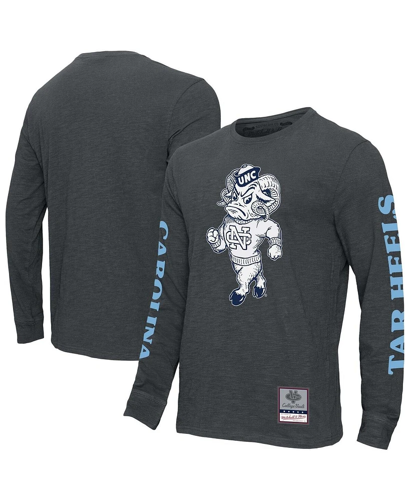 Mitchell & Ness Men's Charcoal North Carolina Tar Heels Team Pride Long Sleeve T-Shirt