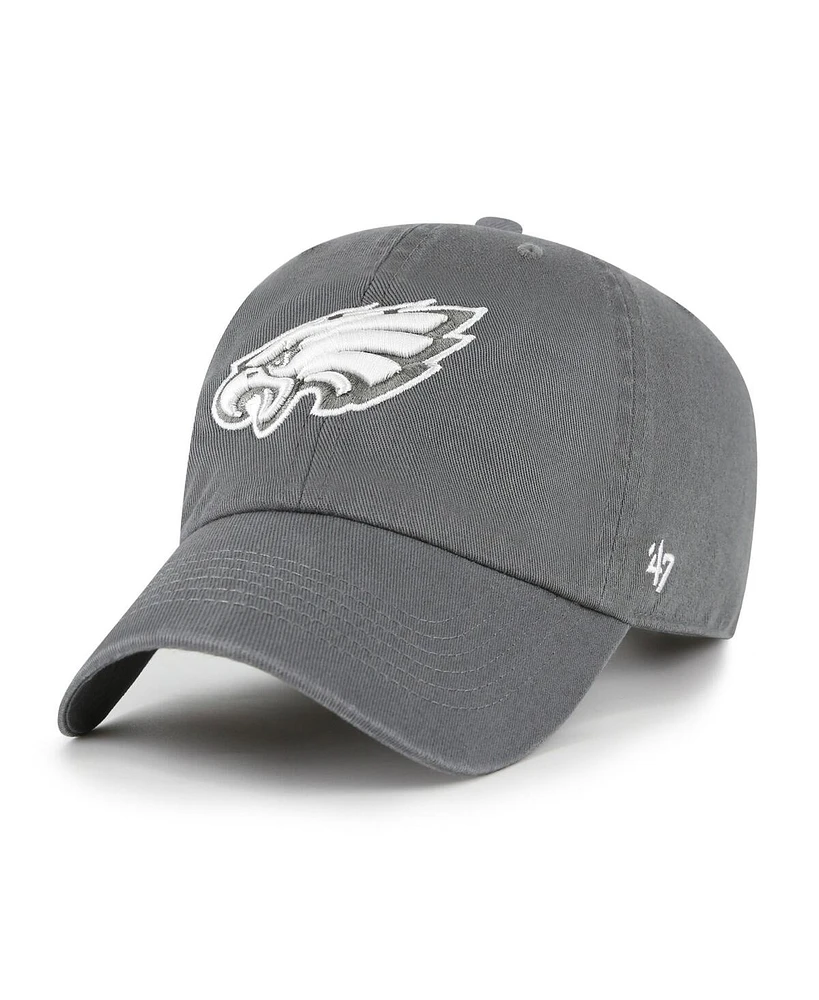 '47 Brand Women's Gray Philadelphia Eagles Bright Side Clean Up Adjustable Hat