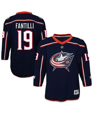 Outerstuff Big Boys and Girls Adam Fantilli Blue Columbus Jackets Alternate Replica Player Jersey