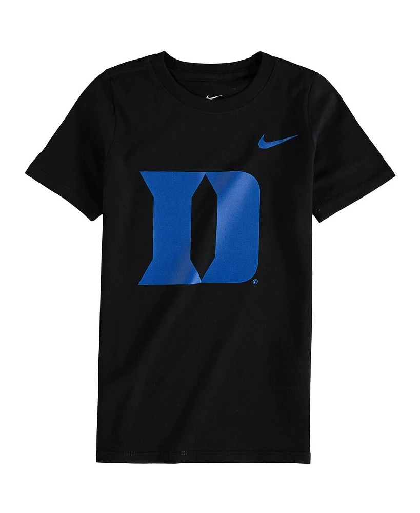Nike Preschool Black Duke Blue Devils Logo T-Shirt