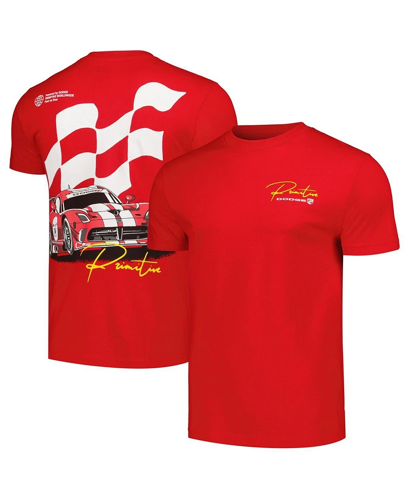 Primitive Apparel Men's and Women's Red Dodge Powered T-Shirt