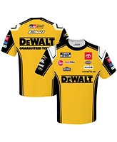 Joe Gibbs Racing Team Collection Men's Yellow Christopher Bell DeWalt Uniform T-Shirt
