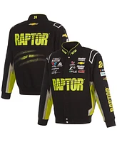 Jh Design Men's Black William Byron Raptor Full-Snap Twill Uniform Jacket