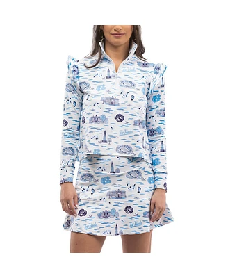 Smith & Quinn Women's Carolina Blue/ North Tar Heels Tailgate Grayson Quarter-Zip Top